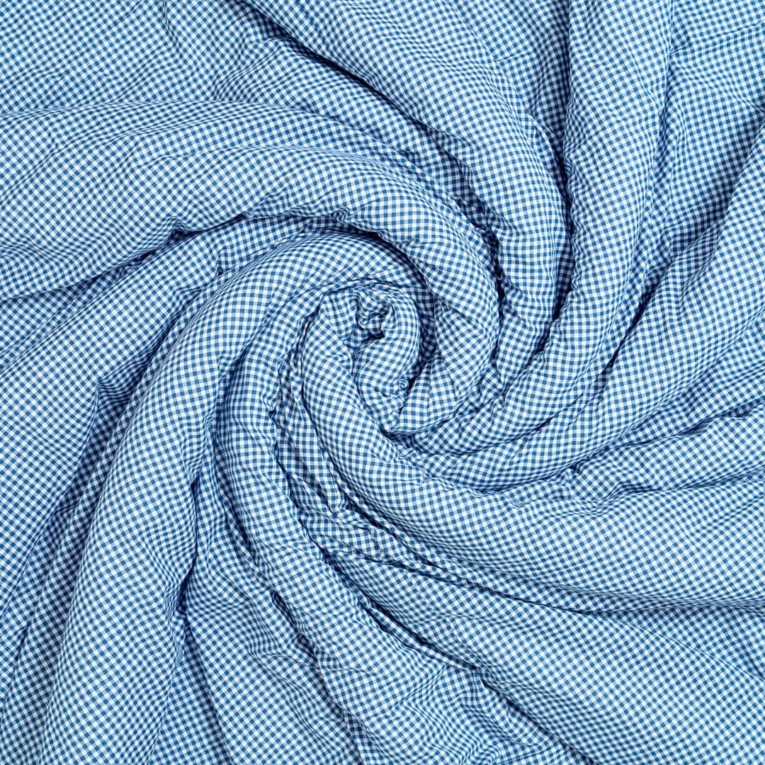 Zarf California King Size Reversible Quilt  With 2 pillowcases and 1 Breakfast Cushion cover - Gingham