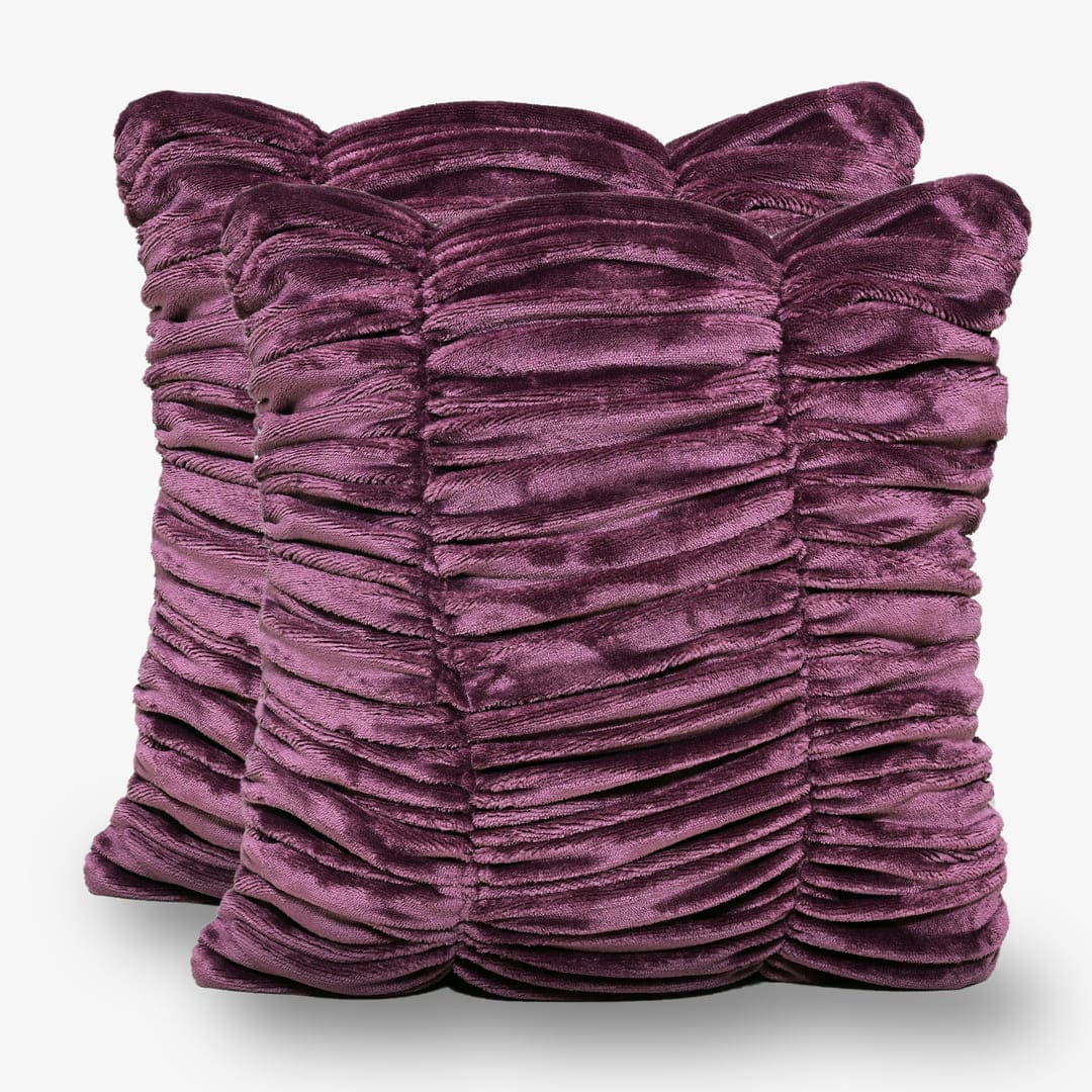 Zarf Ultra-Warm Luxury Winter Blanket With Two Cushion Covers - Amethyst