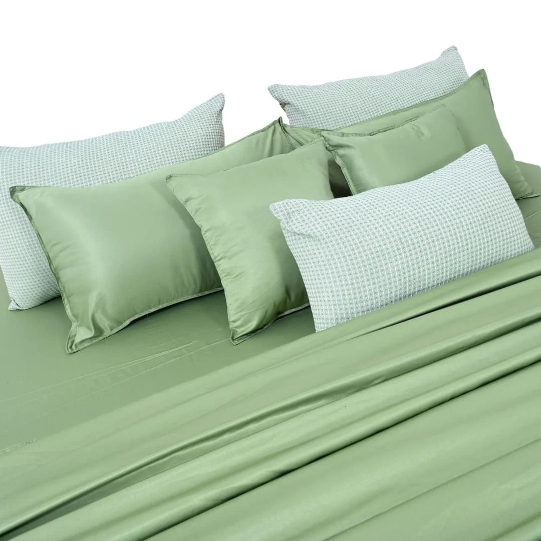 Jacquard Breakfast Cushion Cover - Basil