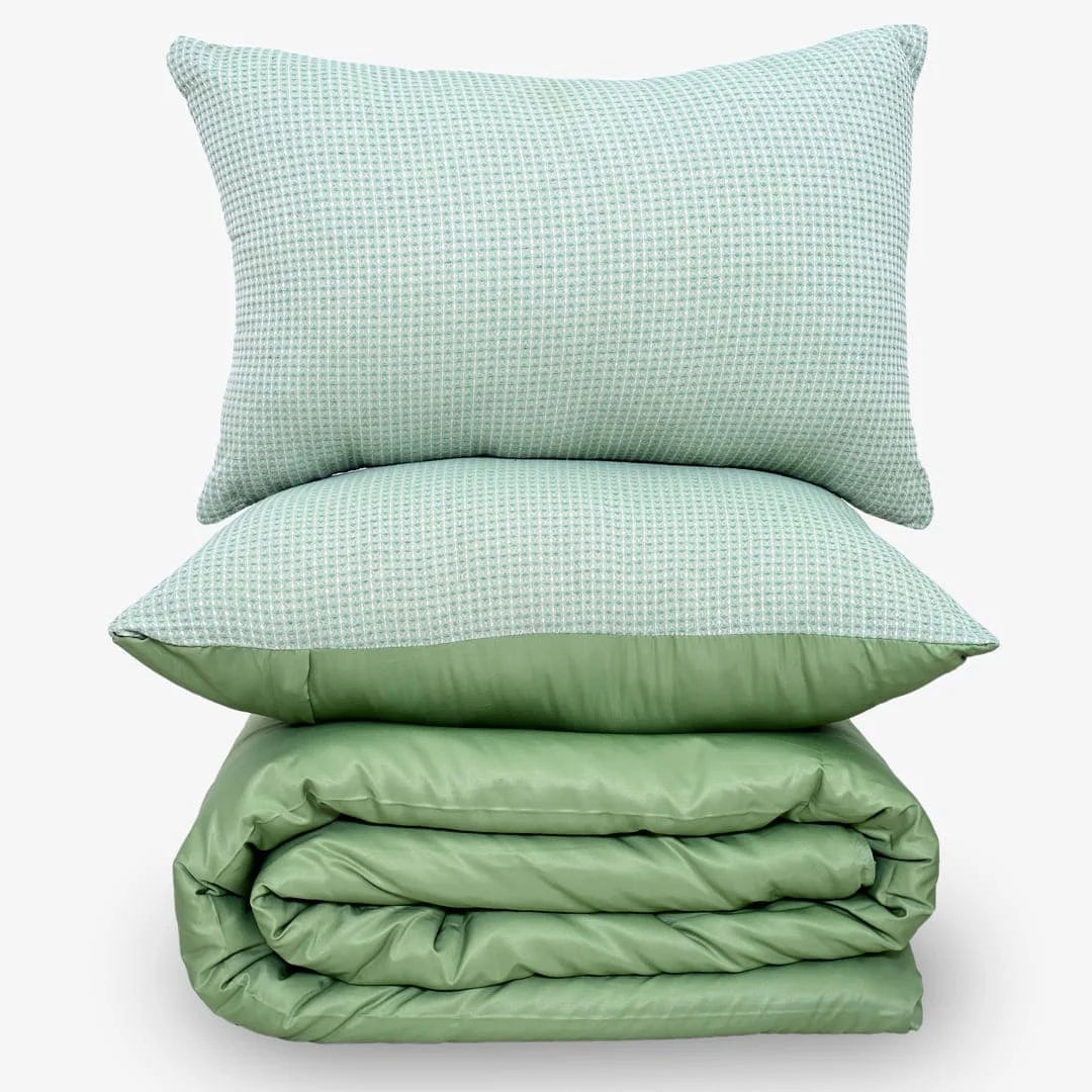 Jacquard Pillow Covers Set Of 2 - Basil