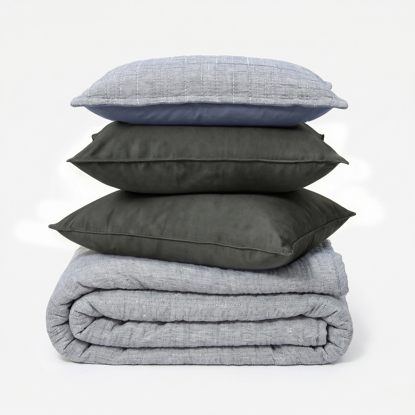 Zarf King Size Pure Cotton Cottage Blanket with 2 Pillowcases and 1 Cushion Cover - Dreamtide