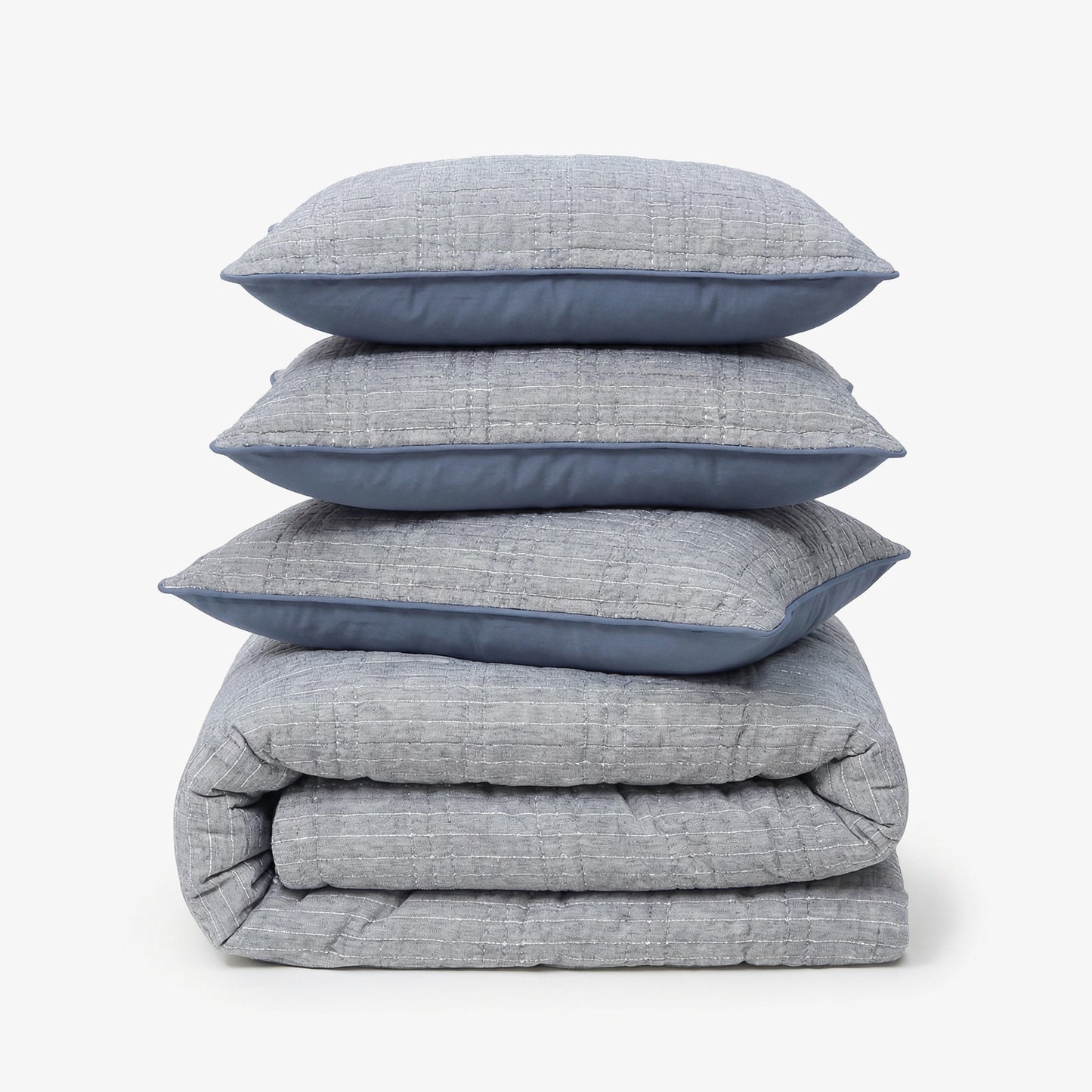 Zarf King Size Pure Cotton Cottage Blanket with 2 Pillowcases and 1 Cushion Cover - Dreamtide