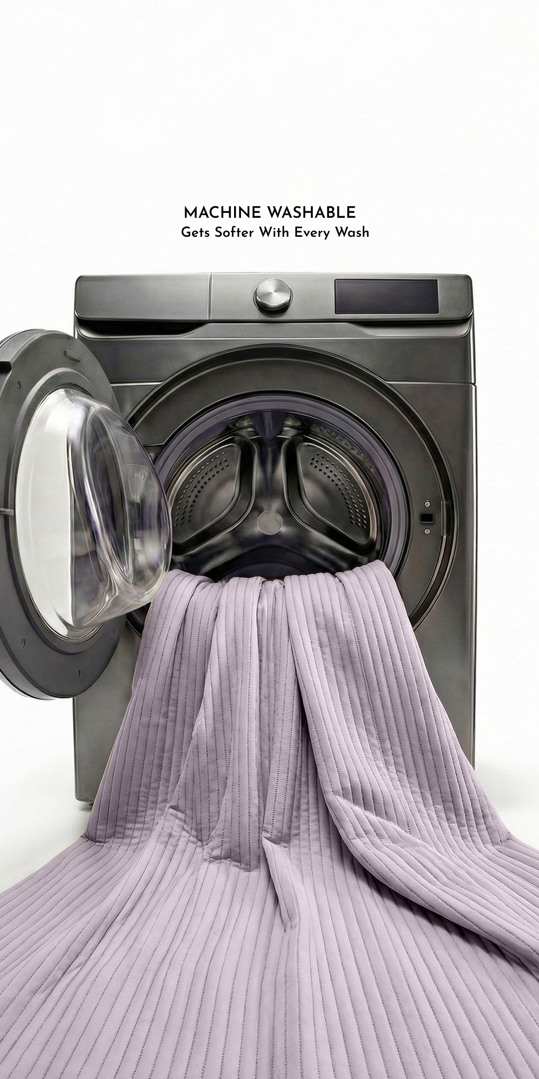 Zarf California King Size AC Comforters With 2 Pillow Cases & 2 Cushion Covers - Dusk