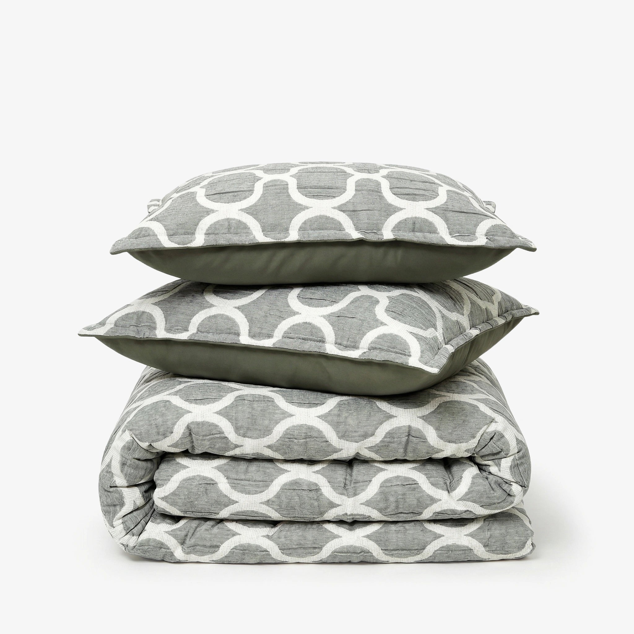 Zarf California King Size Plush Cotton AC Blanket With 2 Pillow Cases - Earthveil