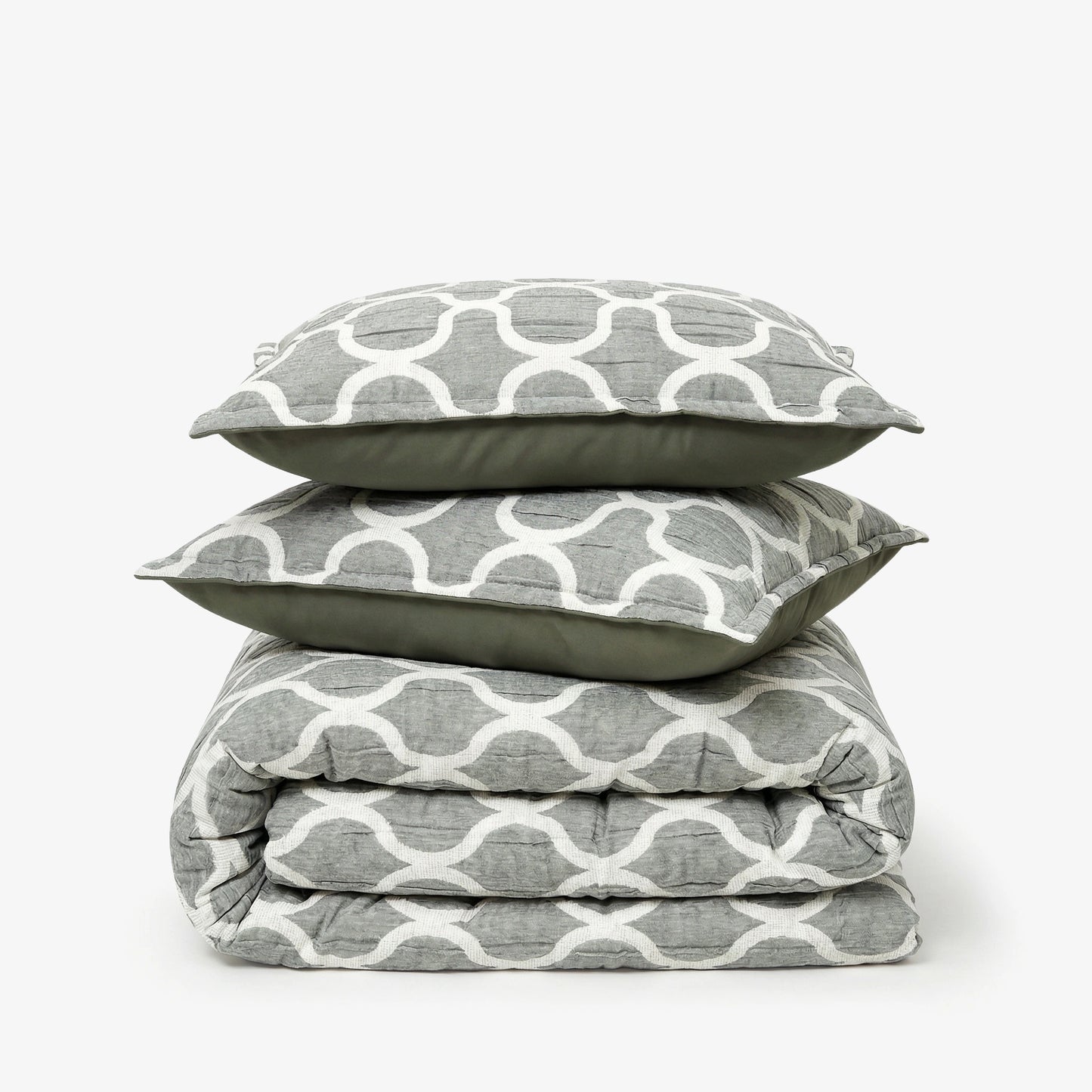 Zarf California King Size Plush Cotton AC Blanket With 2 Pillow Cases - Earthveil