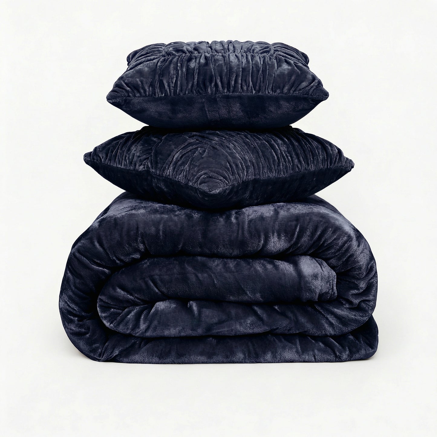 Zarf Ultra-Warm Luxury Winter Blanket With Two Cushion Covers - Ebony