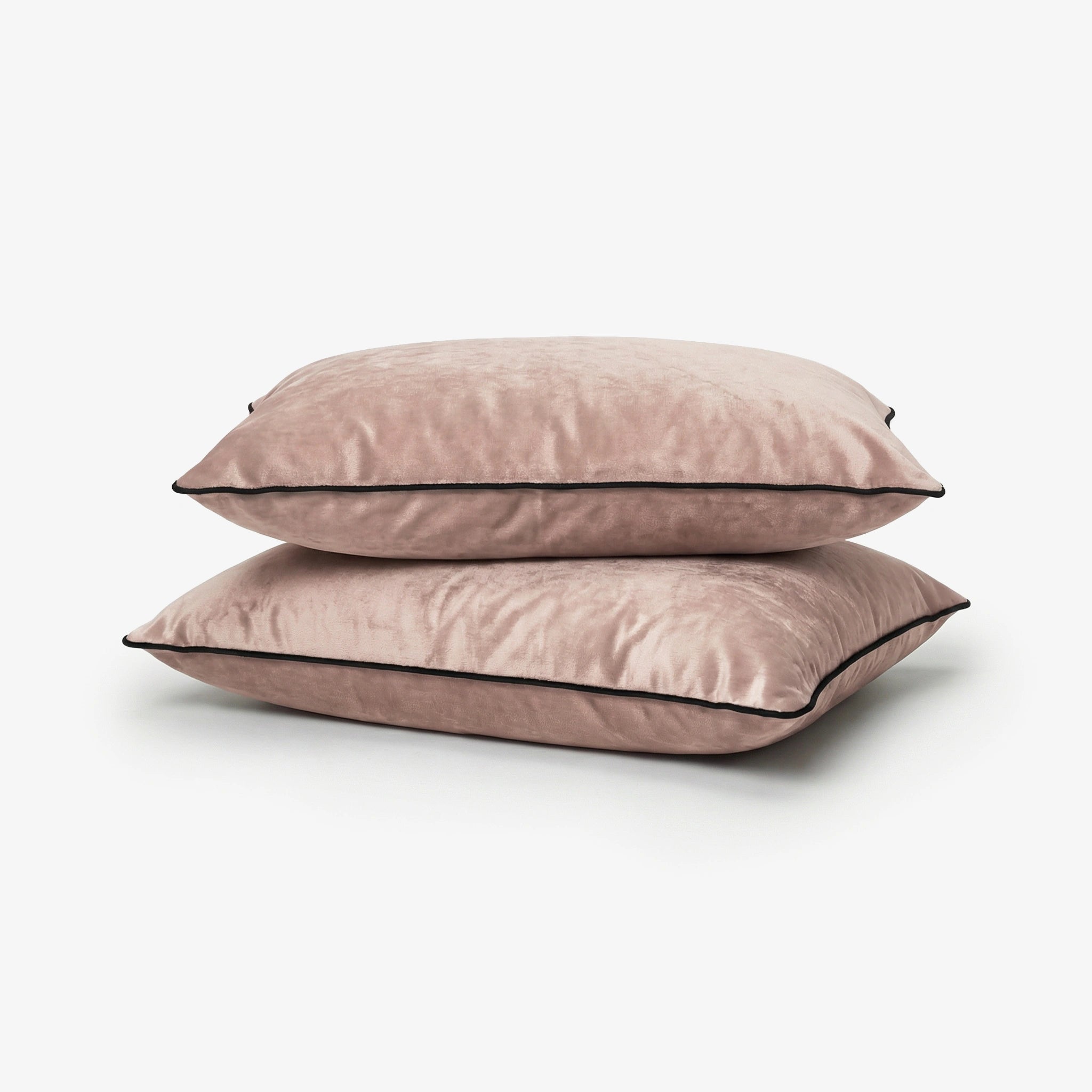 Premium Velvet Pillow Covers- Set Of 2 - Ecru