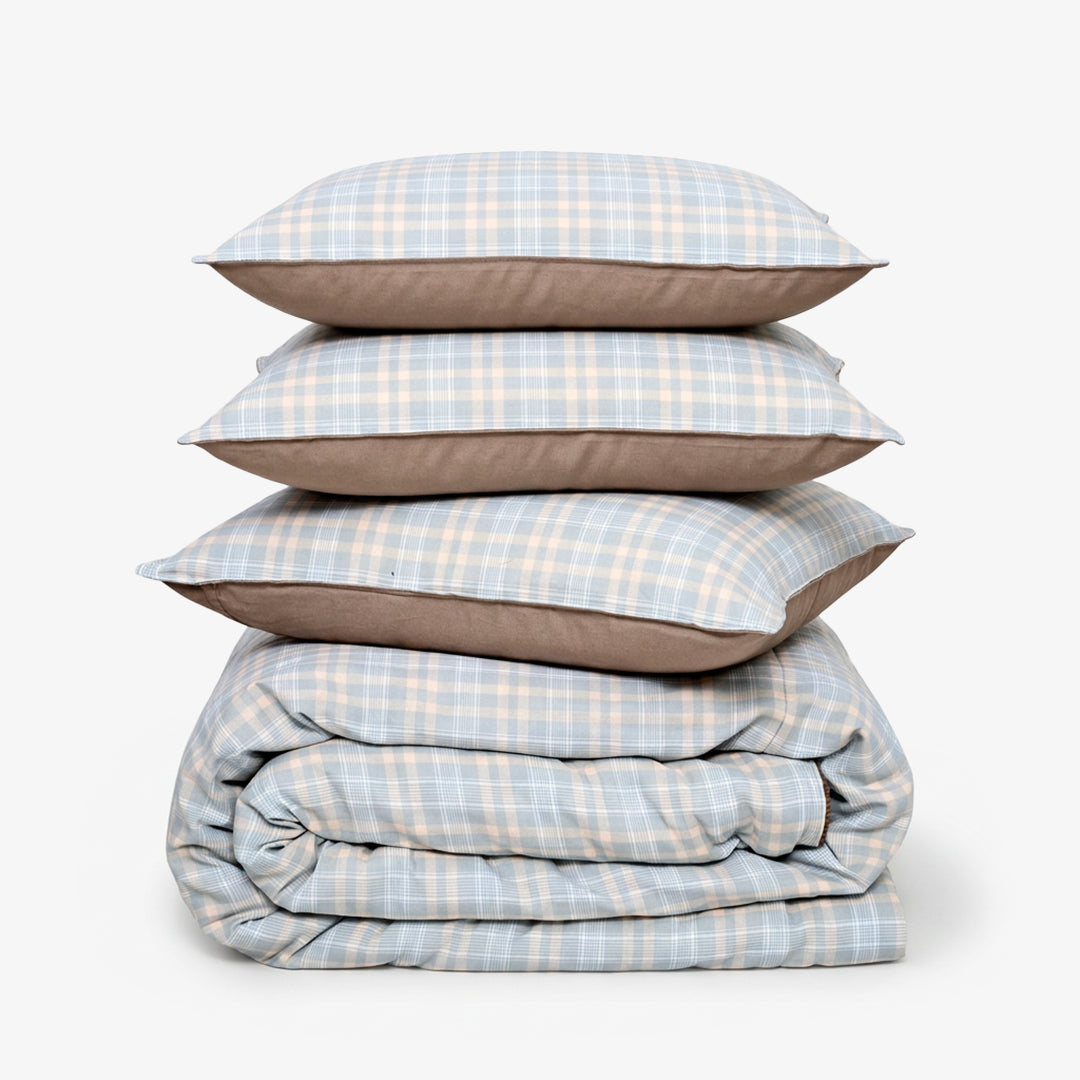 Zarf Reversible Quilt For Single Size Bed With 2 Pillow Covers and 1 Cushion Cover - Ellsworth