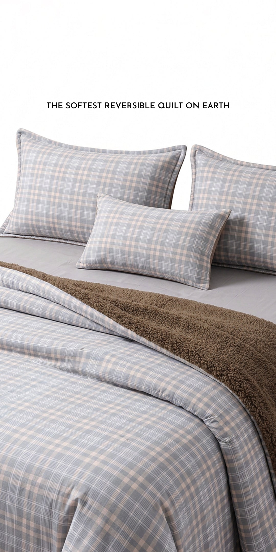 Zarf Reversible Quilt For Single Size Bed With 2 Pillow Covers and 1 Cushion Cover - Ellsworth