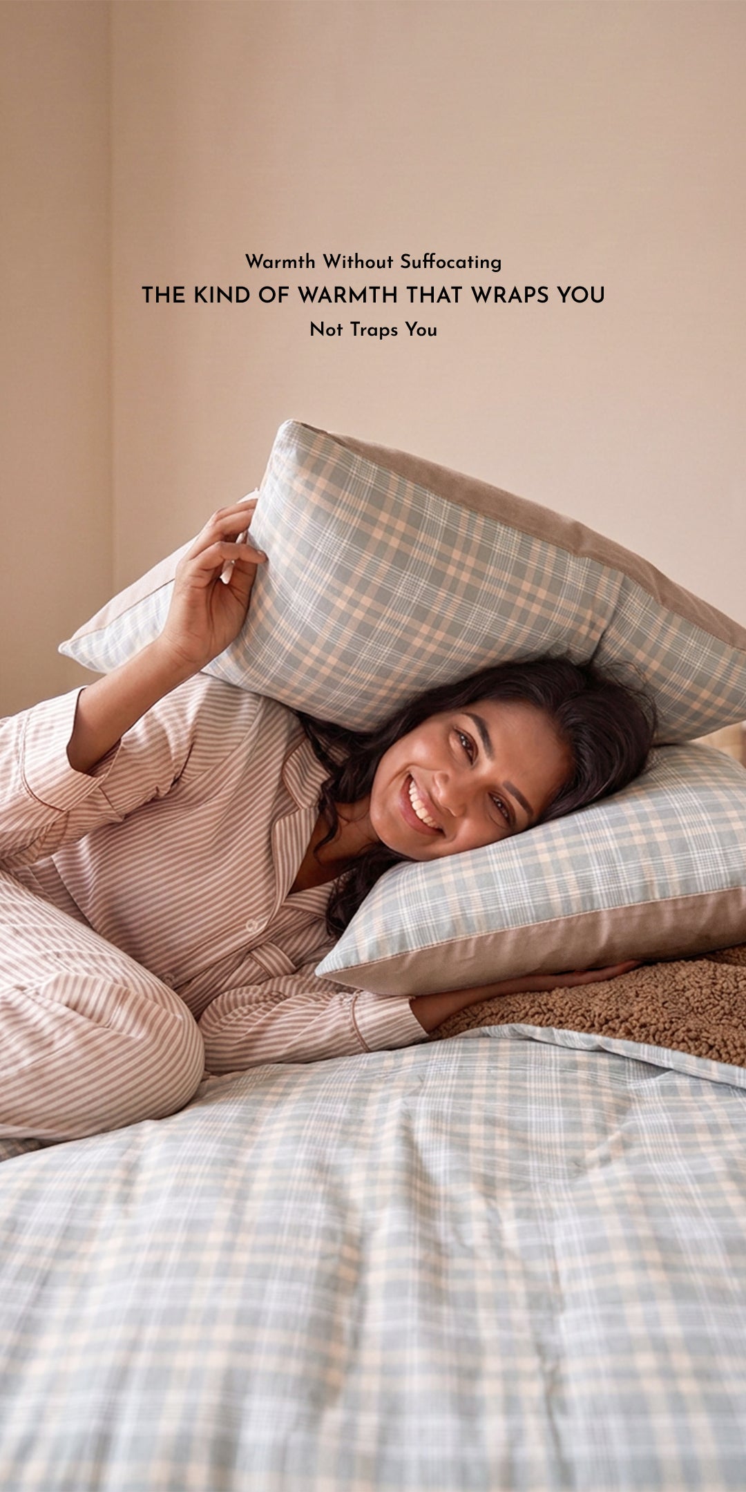 Zarf Reversible Quilt For Single Size Bed With 2 Pillow Covers and 1 Cushion Cover - Ellsworth