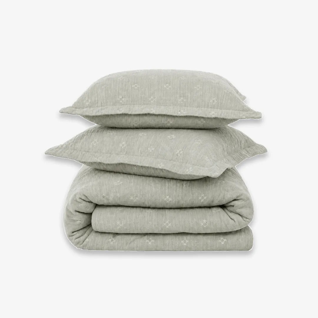 Zarf California King Size Plush Cotton AC Blanket With 2 Pillow Cases - Emerald Glory