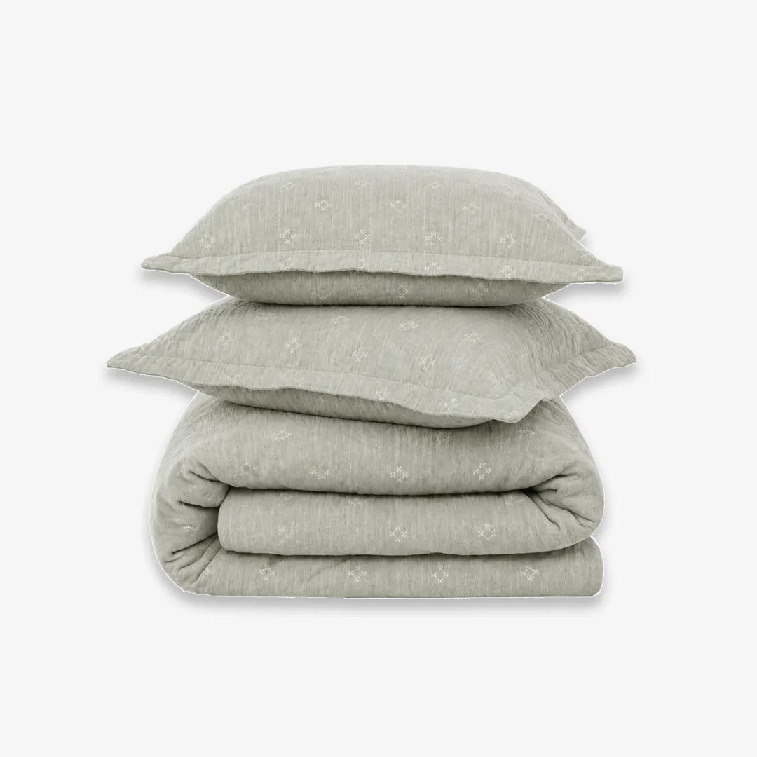 Zarf California King Size Plush Cotton AC Blanket With 2 Pillow Cases - Emerald Glory