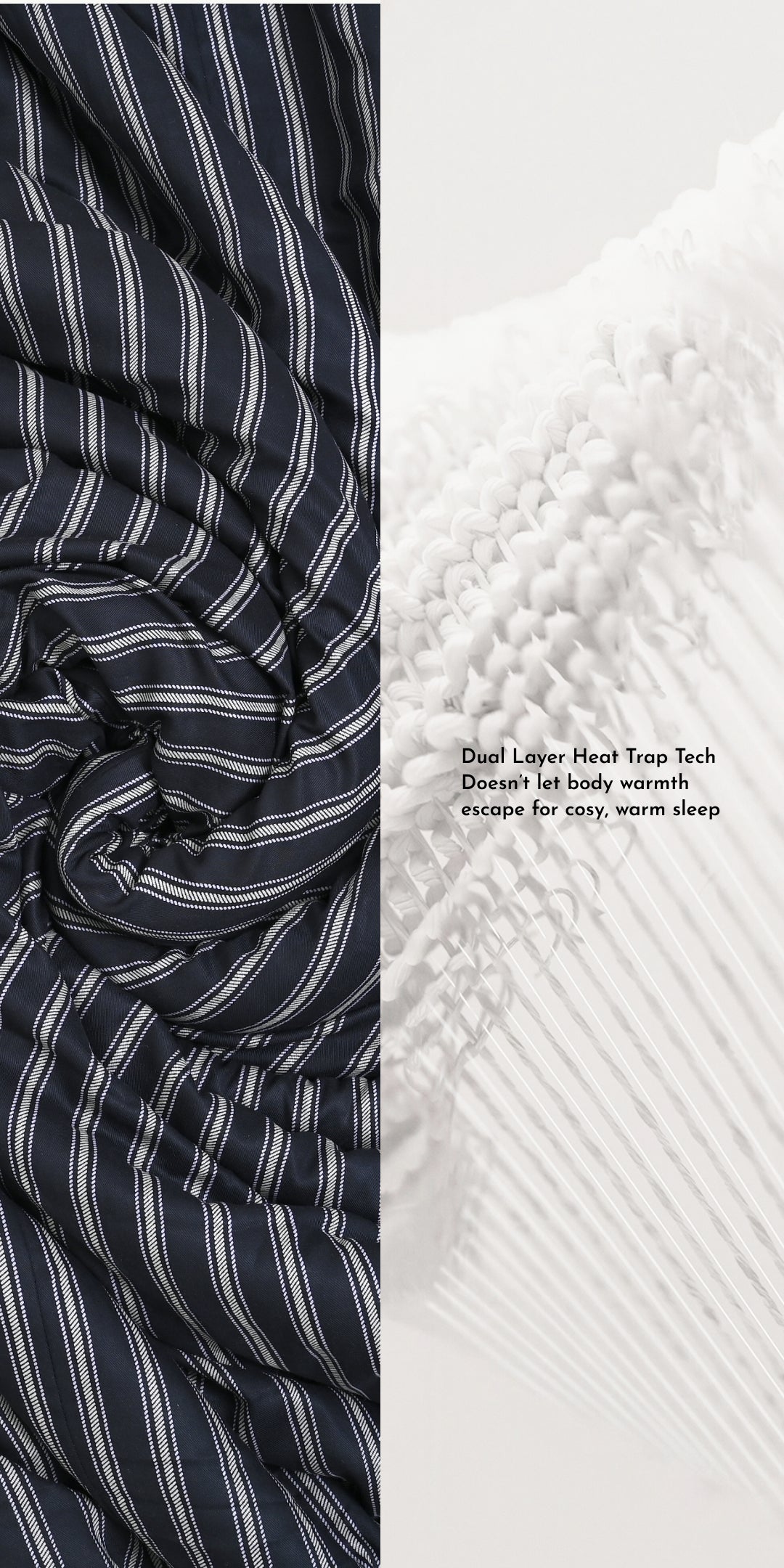 Zarf Reversible Quilt For Single Size Bed With 2 Pillow Covers and 1 Cushion Cover - Encre