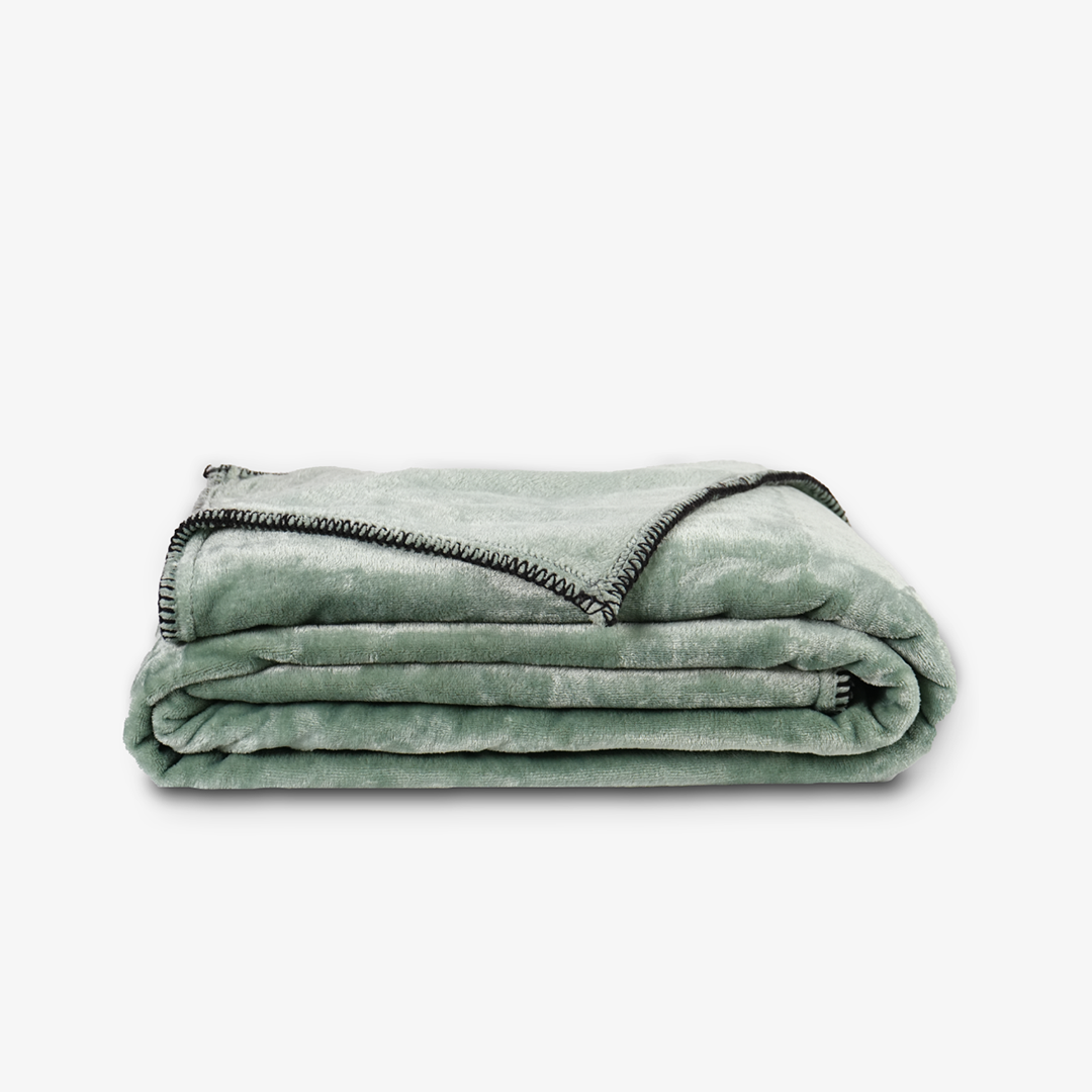 Zarf Ultra Soft All-Season Premium AC Blanket For Single Size Bed With 2 Cushion Covers - Eucalyptus