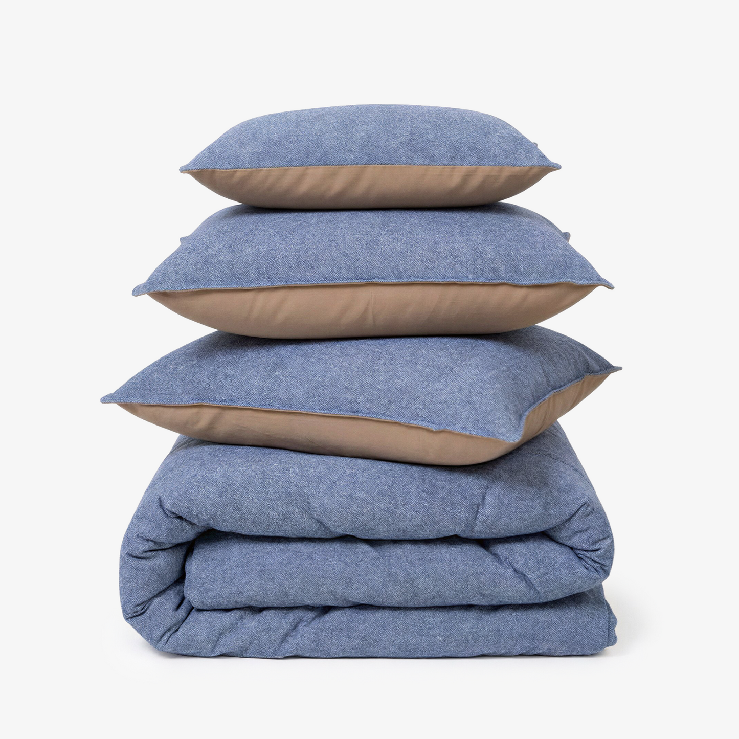 Zarf California King Size Reversible Quilt  With 2 pillowcases and 1 Breakfast Cushion cover - Fleck