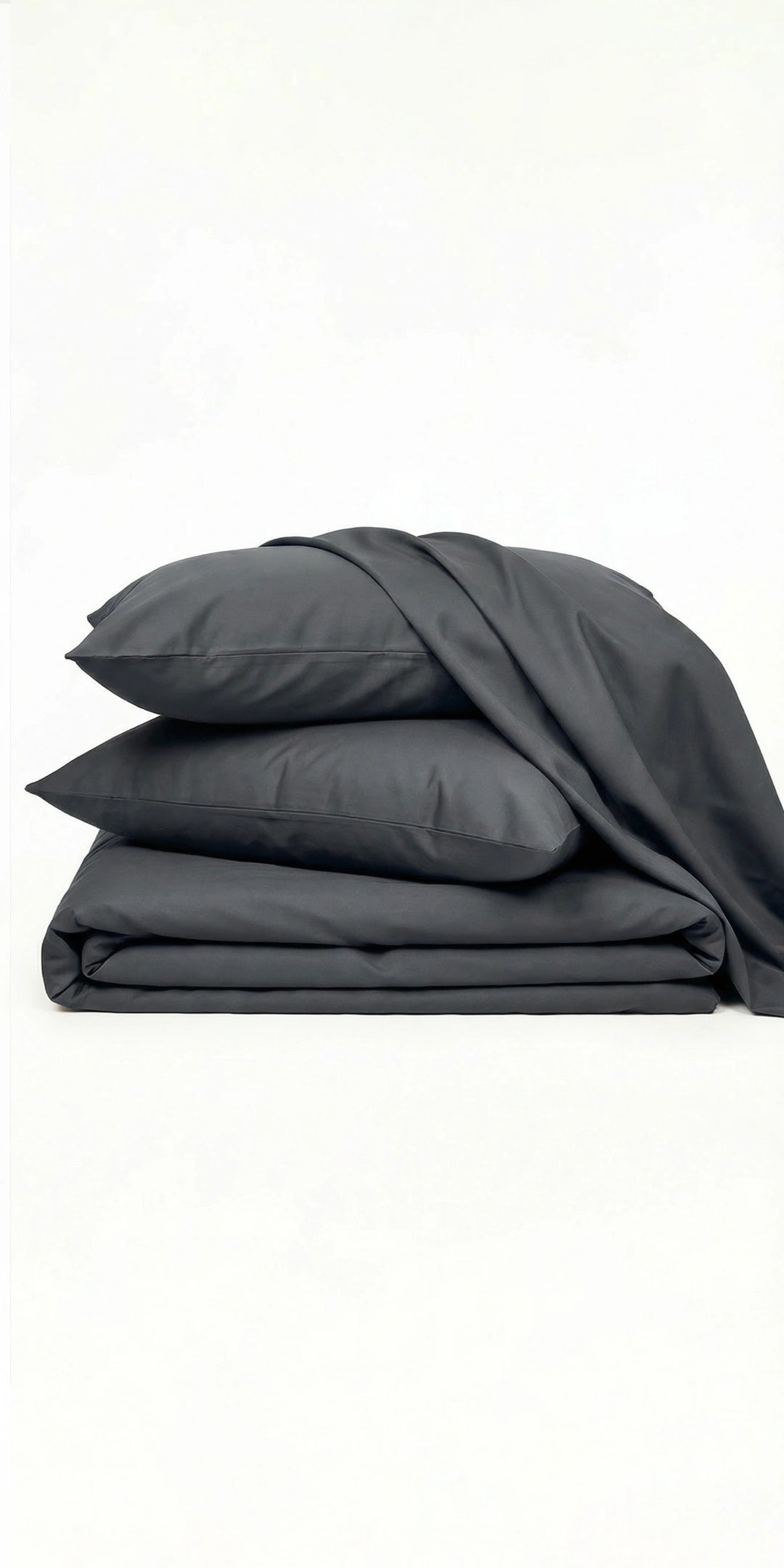 ZARF Italian Staple Weave Bedsheet With 2 Designer Pillow Cases, 2 Solid Pillowcases & 2 Cushion Covers - Cinder