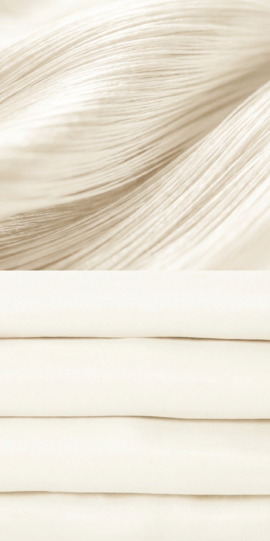 ZARF Italian Staple Weave Bedsheet With 2 Designer Pillow Cases, 2 Solid Pillowcases & 2 Cushion Covers - Porcelain