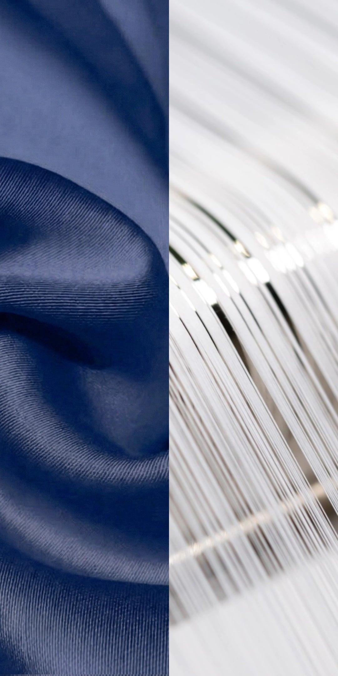 ZARF Italian Staple Weave Bedsheet With 2 Designer Pillow Cases, 2 Solid Pillowcases & 2 Cushion Covers - Indigo