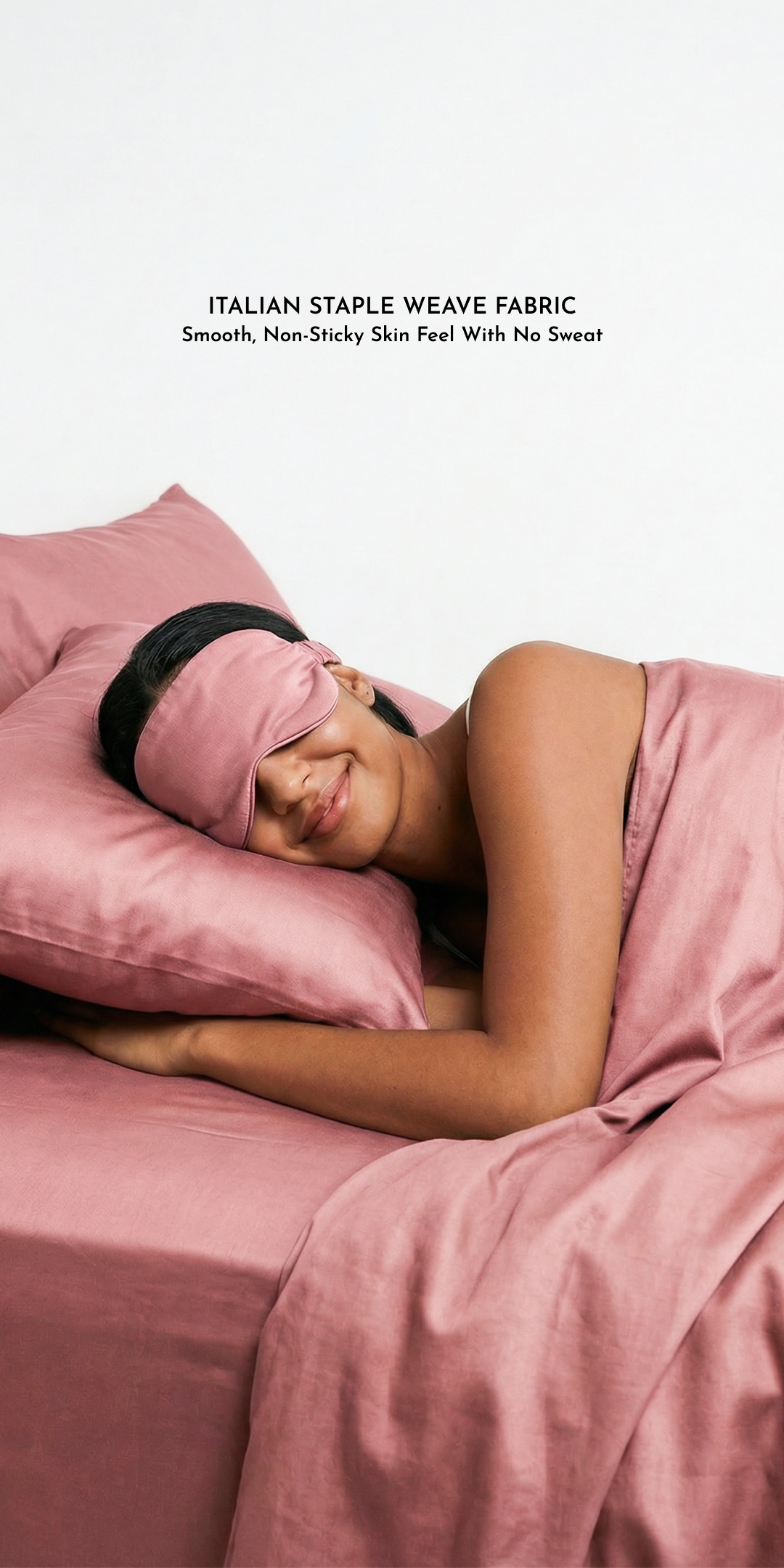 ZARF Italian Staple Weave Bedsheet For Single Size Bed With 2 Solid Pillowcases - Orchid