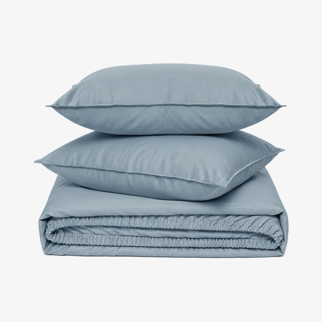 ZARF Italian Weave Fitted Bedsheet - Skyline