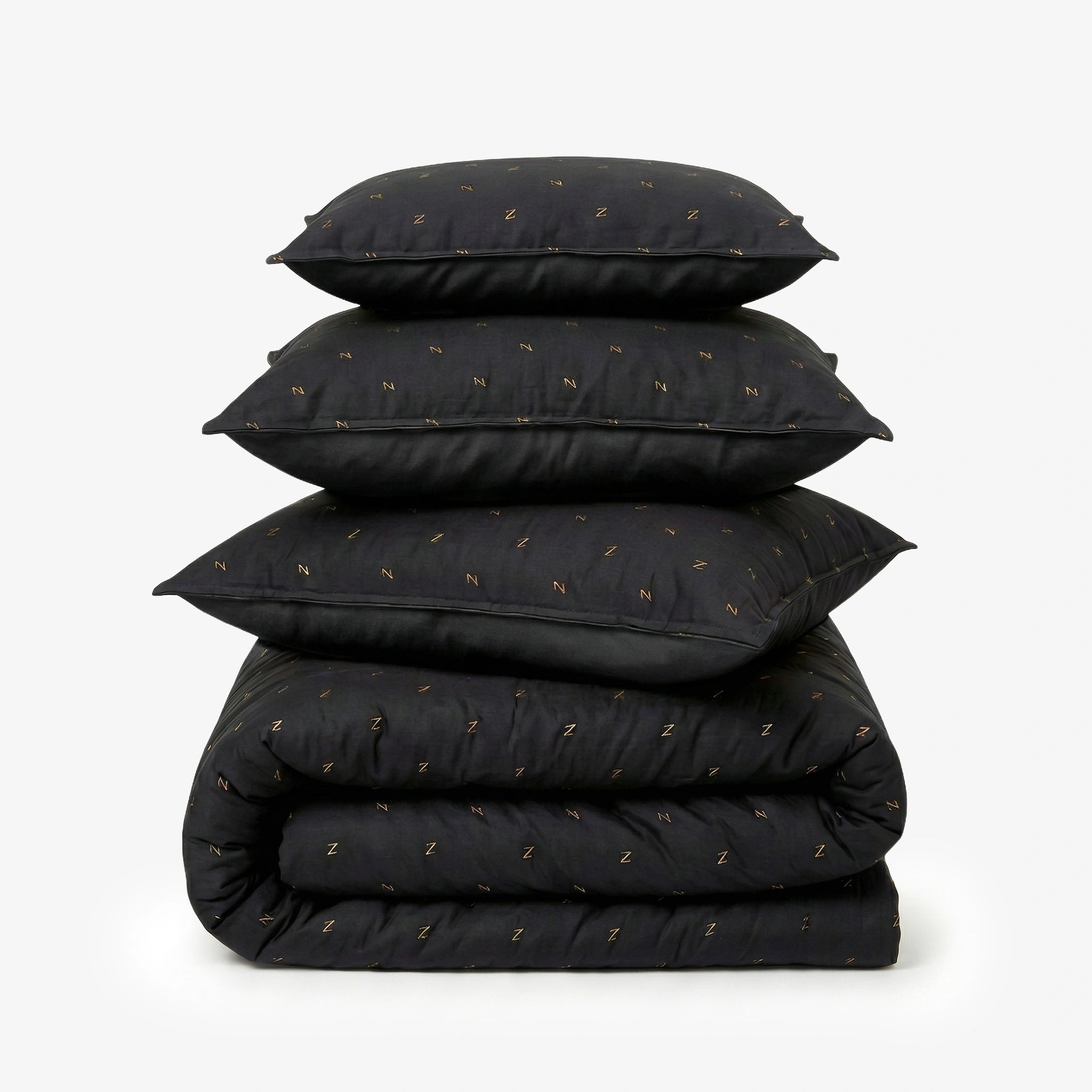 Zarf Luxe Bedding Set Of 9 - Golden Eclipse