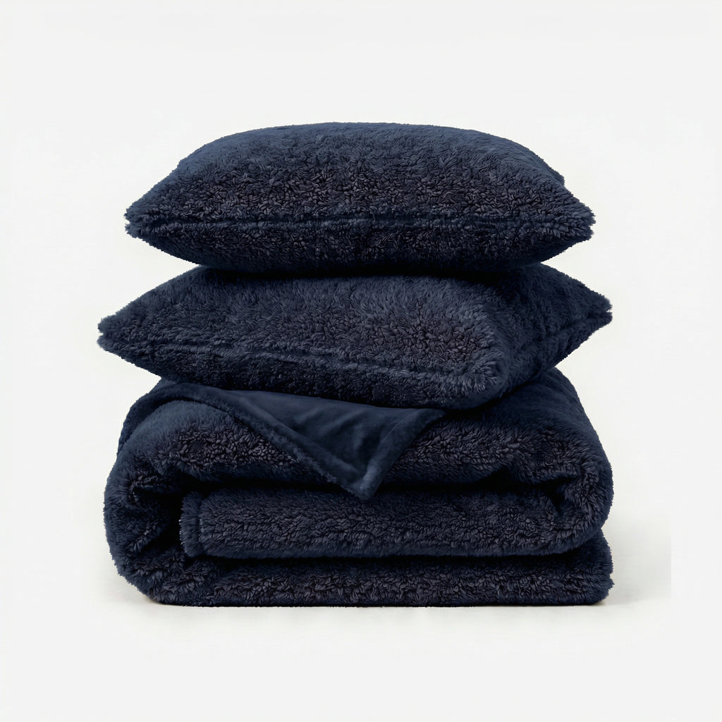 Zarf California King Size Reversible AC Blanket Cover With 2 Cushion Covers - Greco Silver