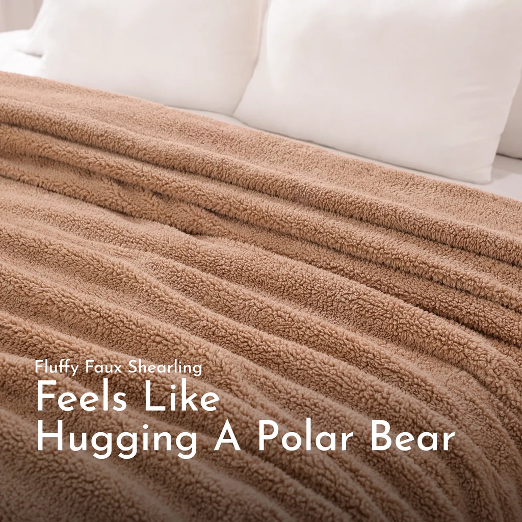 Faux Shearling Blanket | Reversible with Heat Trap Technology