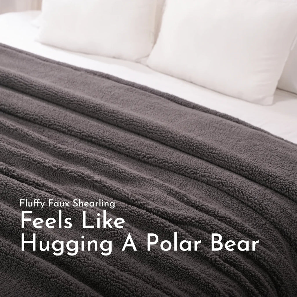 Faux Shearling Blanket | Reversible with Heat Trap Technology