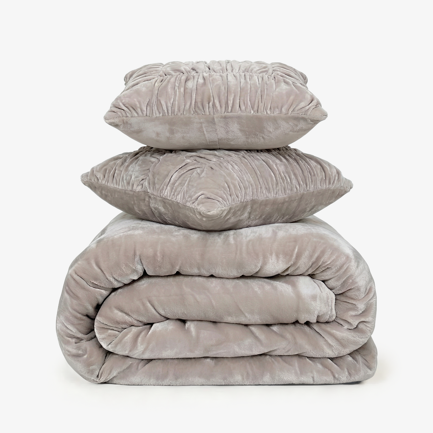 Zarf Ultra-Warm Luxury Winter Blanket With Two Cushion Covers - Heather