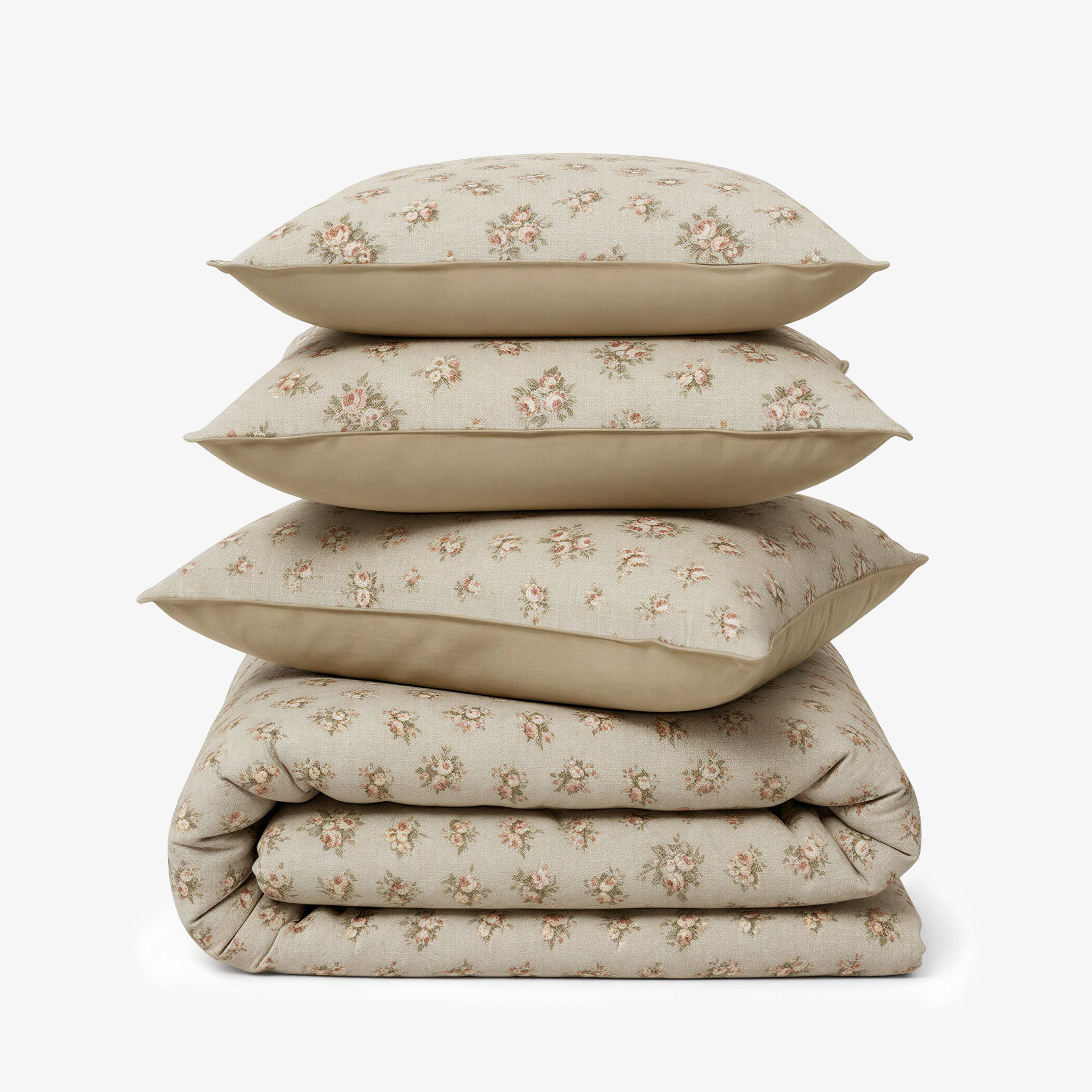 Zarf California King Size Reversible Quilt  With 2 pillowcases and 1 Breakfast Cushion cover- Heritage