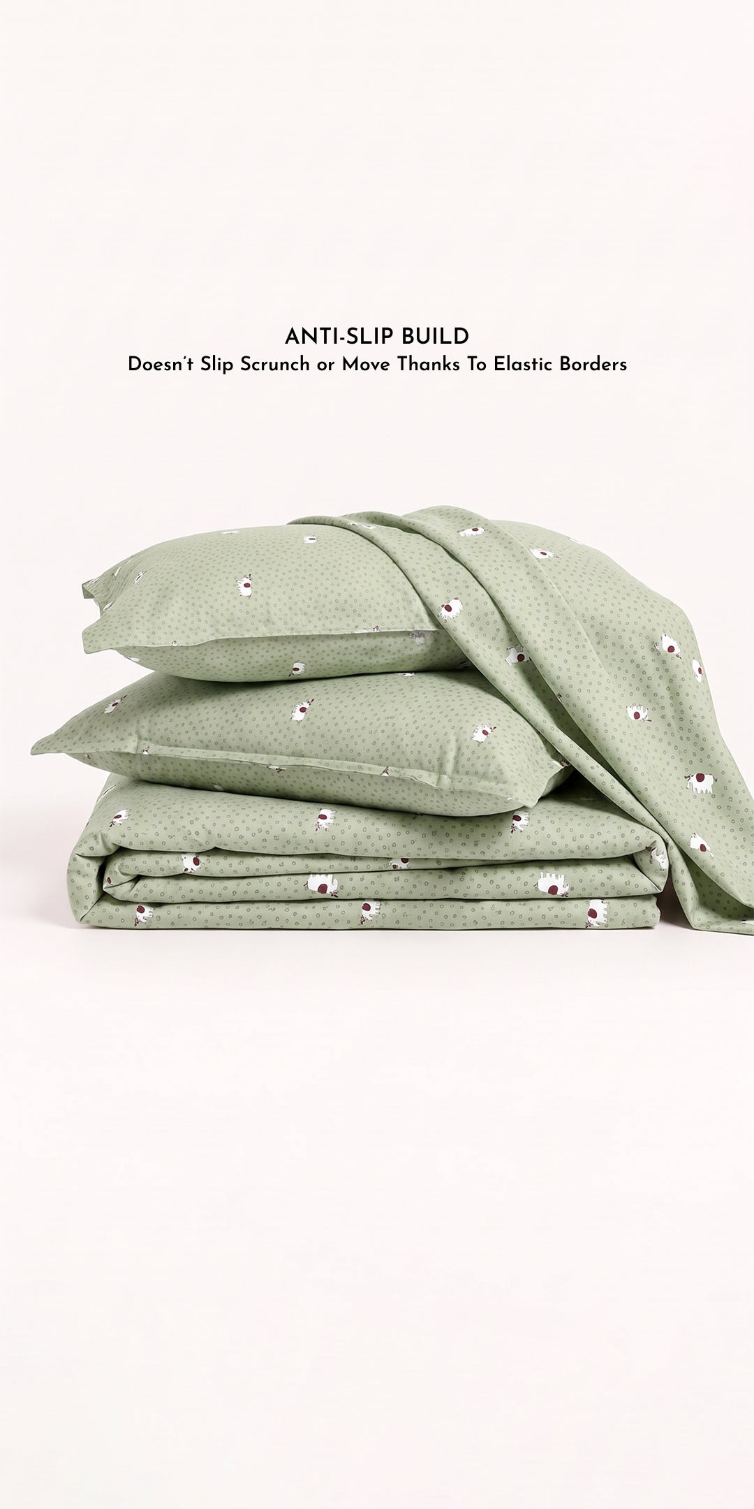 ZERIES PERCALE WEAVE EGYPTIAN COTTON FITTED BEDSHEET WITH 2 PILLOW CASES - Huxley
