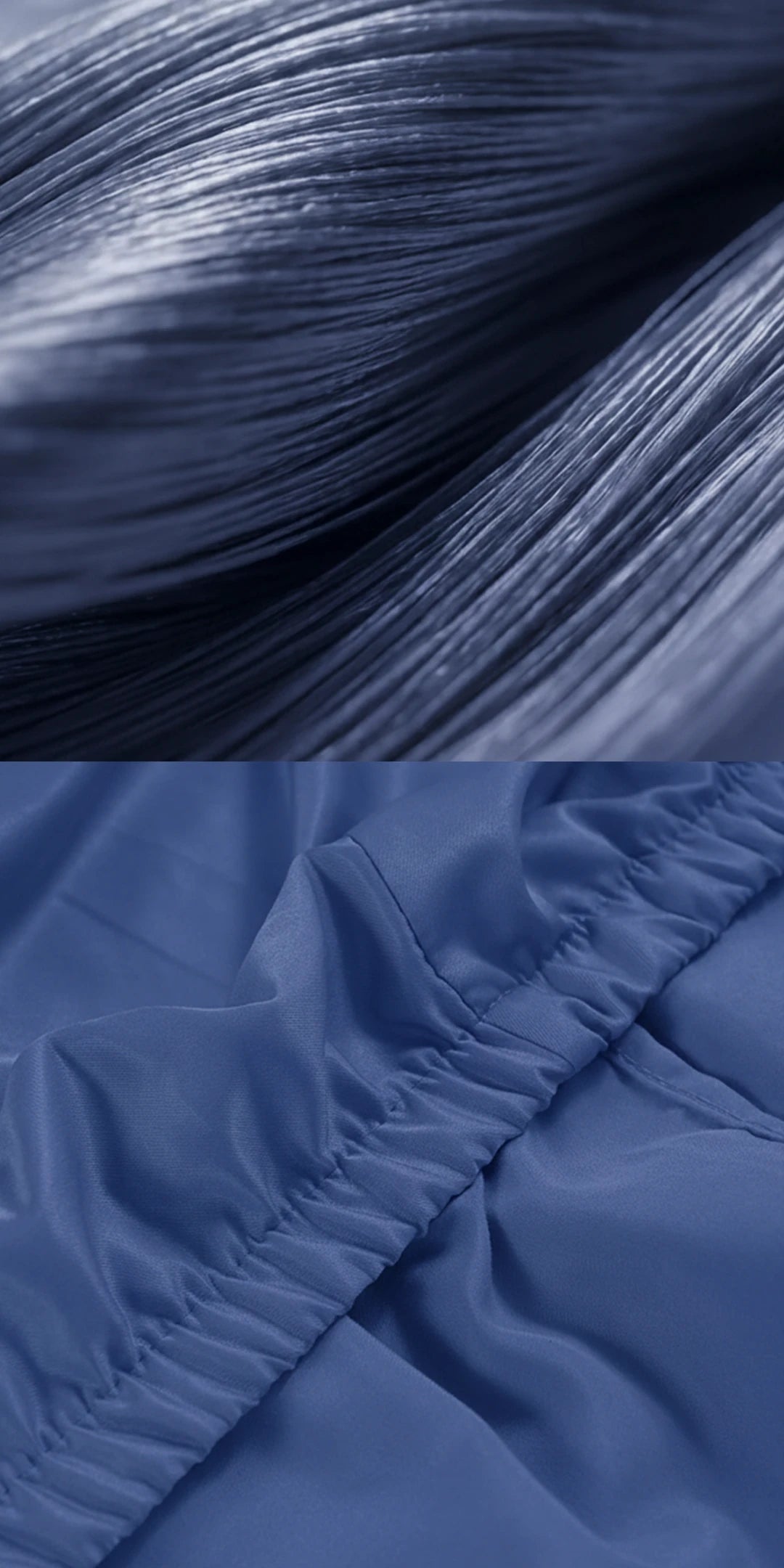 ZARF Italian Weave Fitted Bedsheet - Indigo