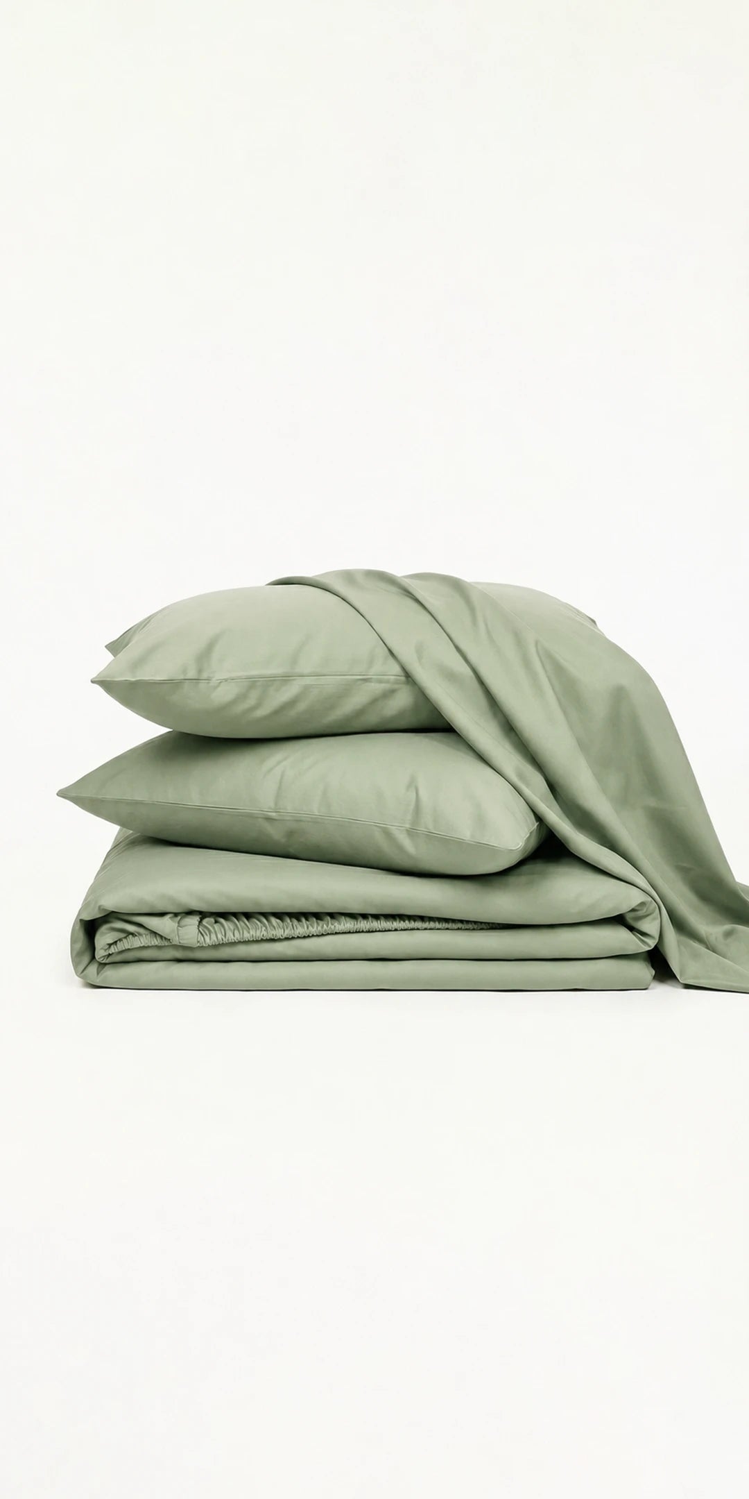 ZARF Italian Weave Fitted Bedsheet - Pine