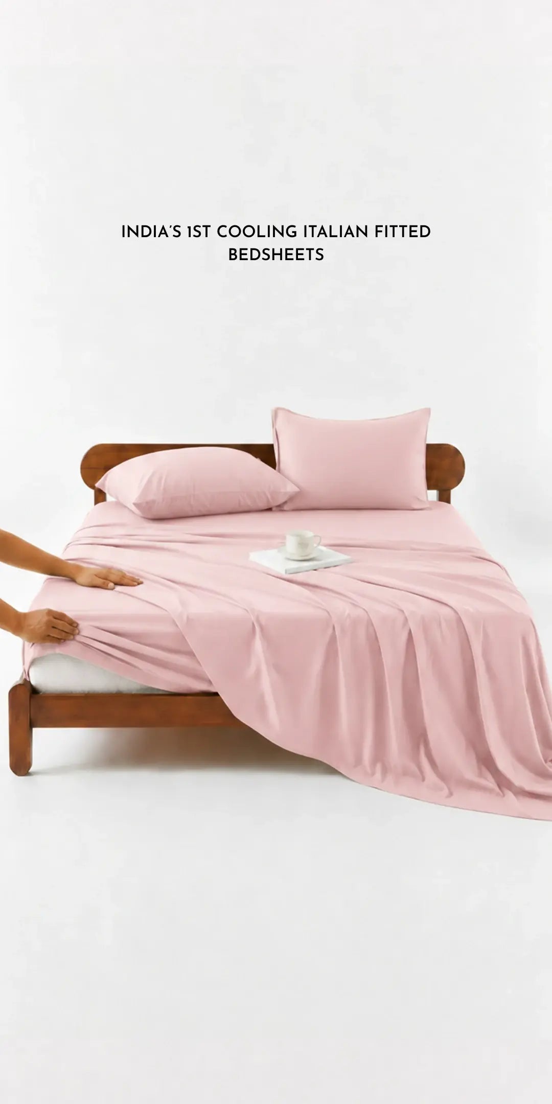 ZARF Italian Weave Fitted Bedsheet - Dahlia
