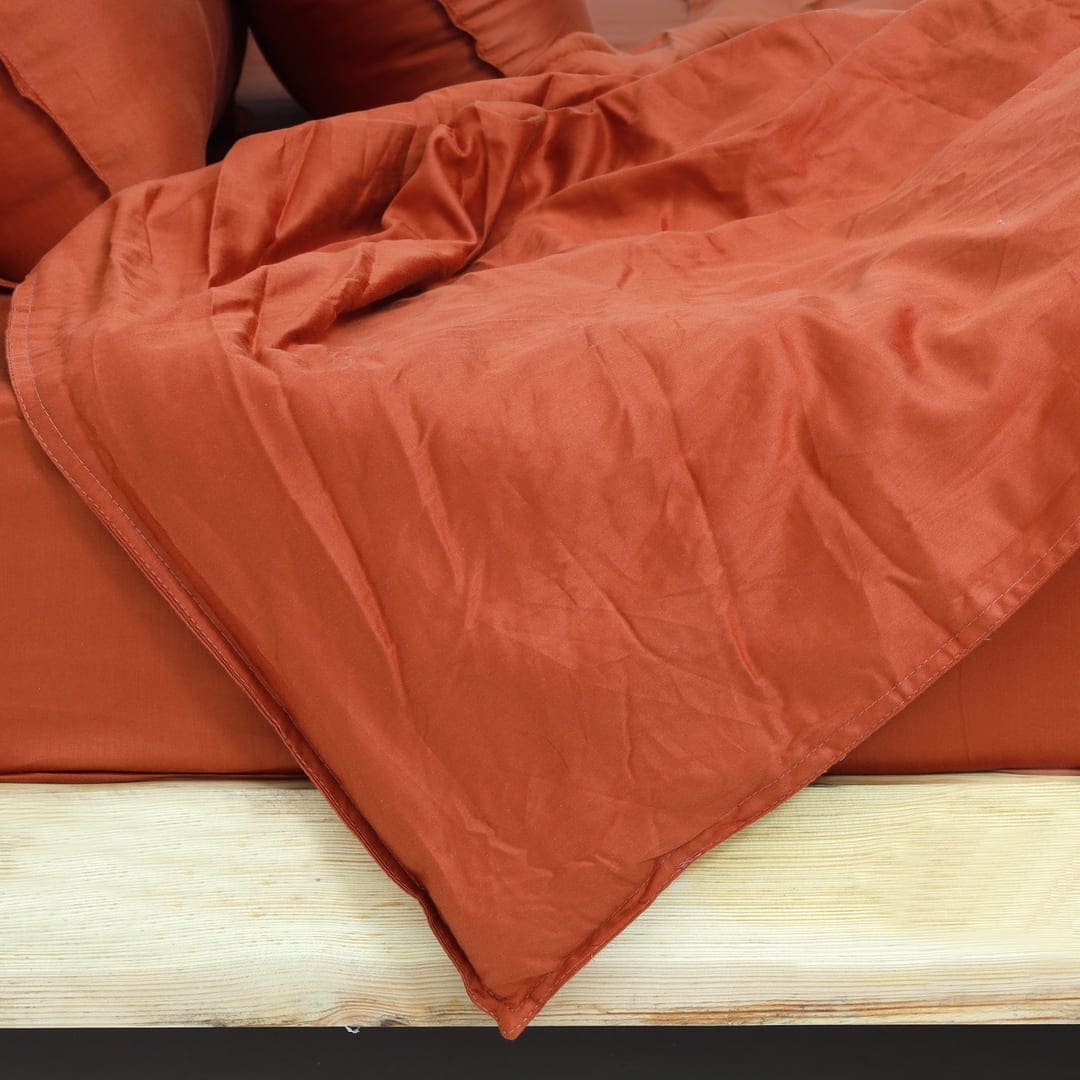 ZARF Egyptian Cotton Comforter With 2 Pillowcases & 2 Cushion Covers - Terra