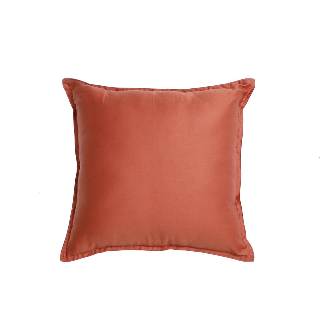 Egyptian Cotton Cushion Covers- Set Of 2 - Terra
