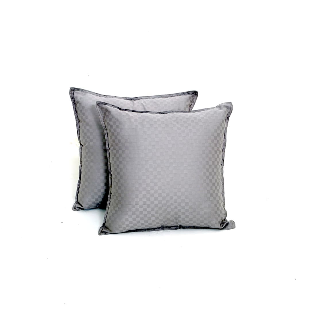 Egyptian Cotton Cushion Covers- Set Of 2 - Cenere