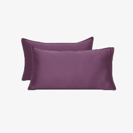 Egyptian Cotton Pillow Covers- Set Of 2 - Plum