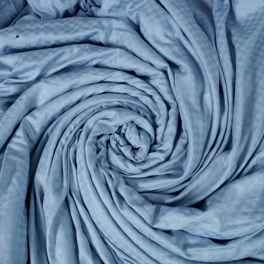 Zeries Egyptian Cotton Jacquard Bedsheets With 2 Pillow Cases & 2 Cushion Covers - Sienna