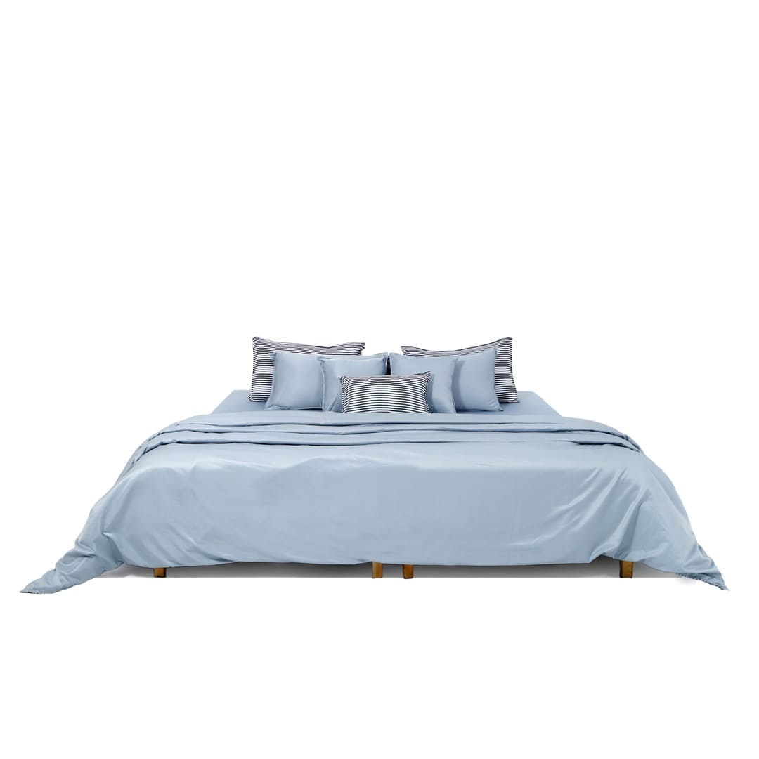 Zarf Linen Blend Bedding Set Of 9 - Nautical