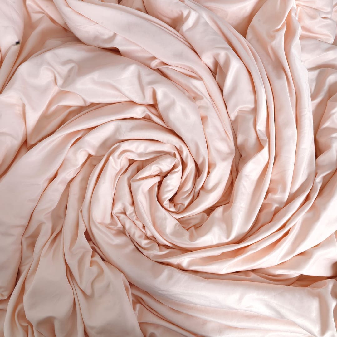 ZARF Italian Staple Weave Comforter With 2 Designer Pillow Cases, 2 Solid Pillowcases & 2 Cushion Covers - Dahlia