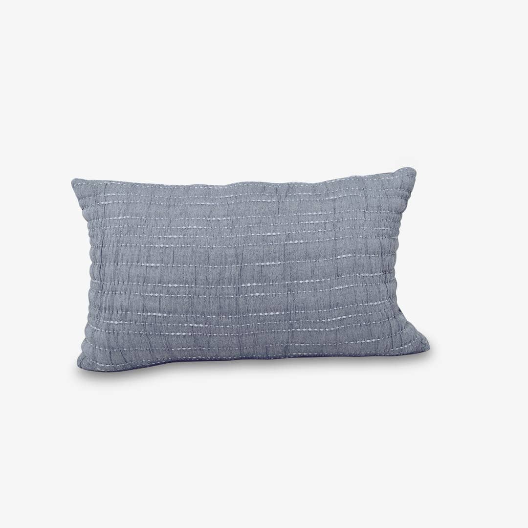 Zarf King Size Pure Cotton Cottage Blanket with 2 Pillowcases and 1 Cushion Cover - Greyling