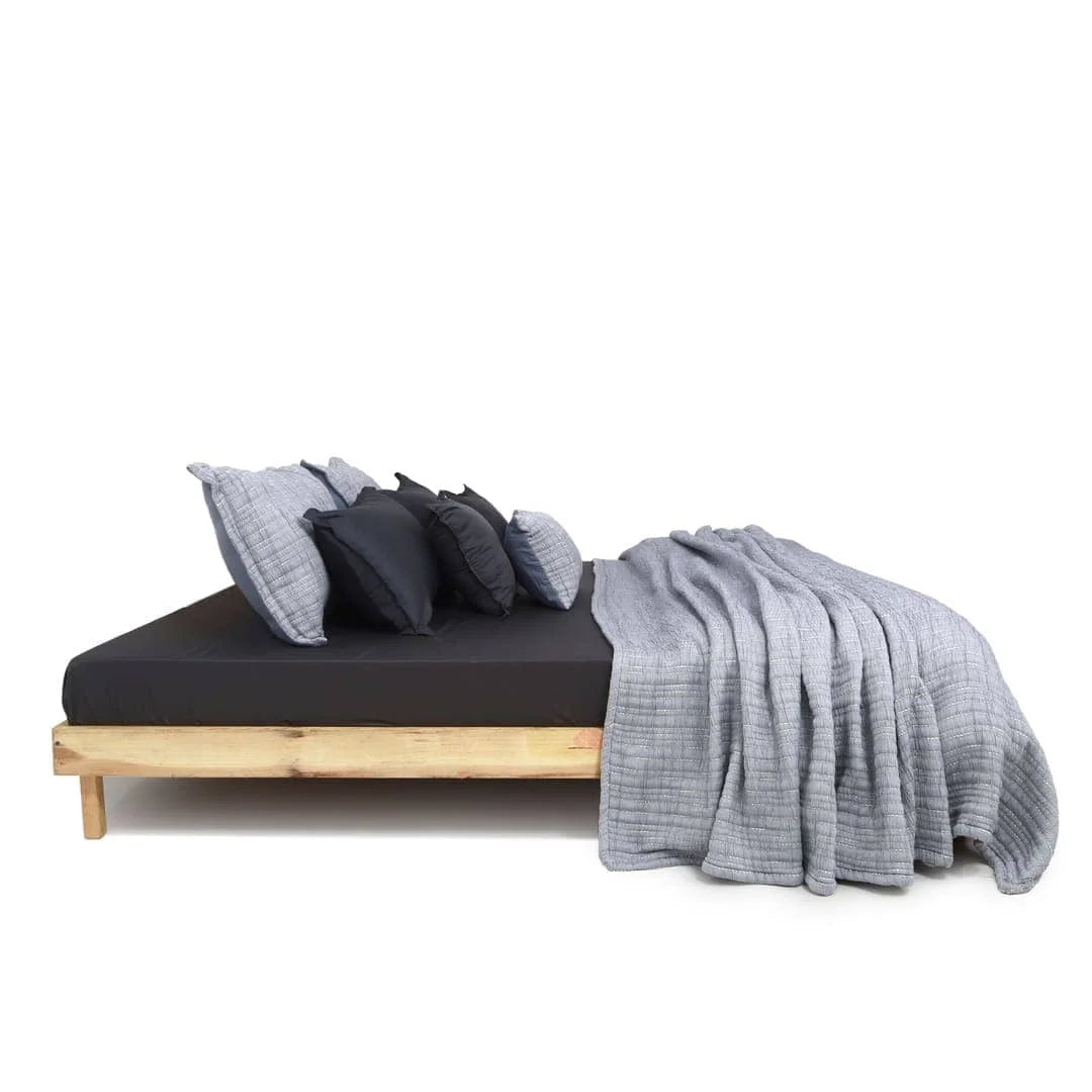 Zarf Pure Cotton Cottage Blanket For Single Size Bed with 2 pillowcases and 1 Cushion Cover - Dreamtide