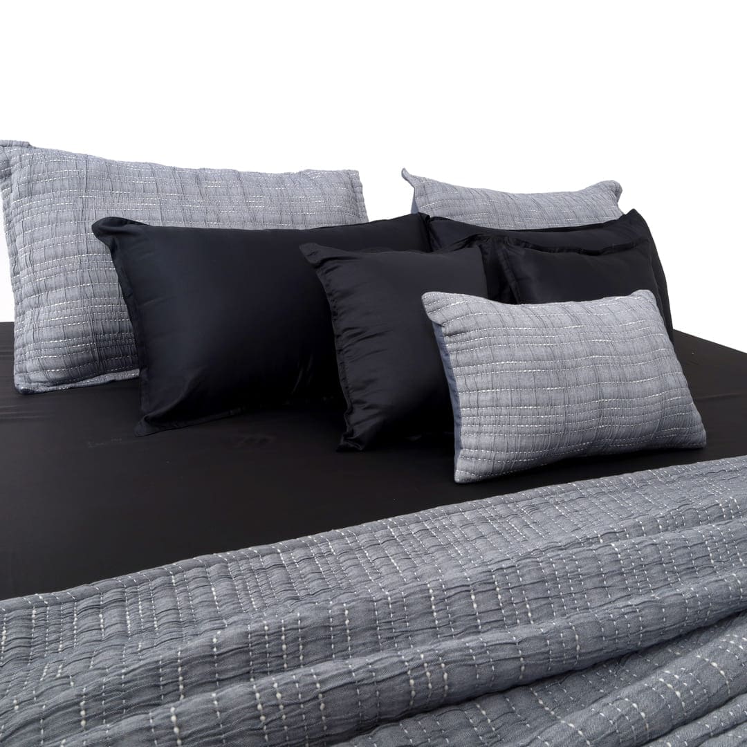 Zarf King Size Pure Cotton Cottage Blanket with 2 Pillowcases and 1 Cushion Cover - Dreamtide