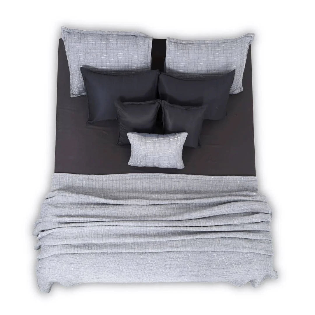Zarf Pure Cotton Cottage Blanket For Single Size Bed with 2 pillowcases and 1 Cushion Cover - Dreamtide
