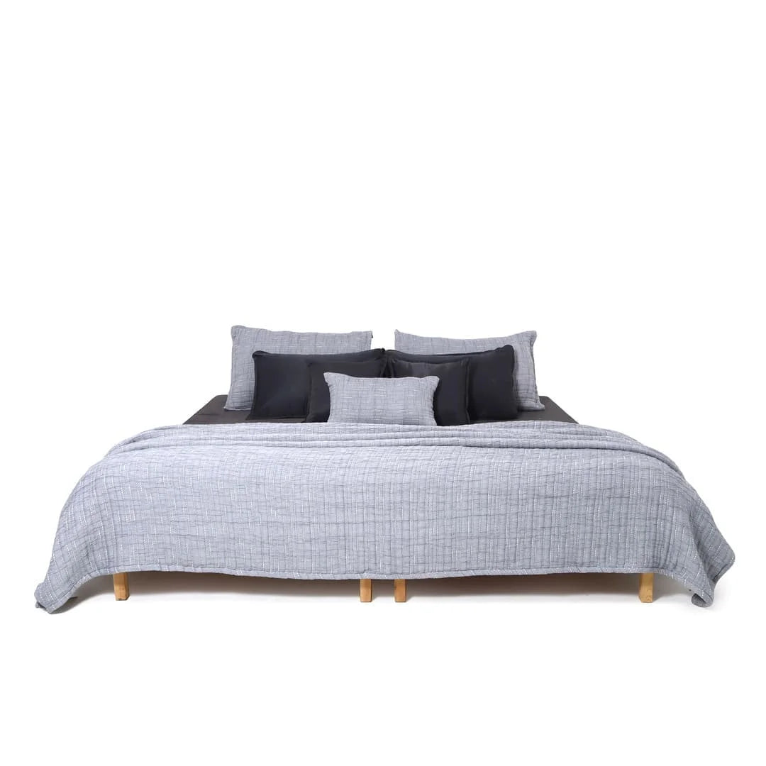 Zarf Pure Cotton Cottage Blanket For Single Size Bed with 2 pillowcases and 1 Cushion Cover - Dreamtide
