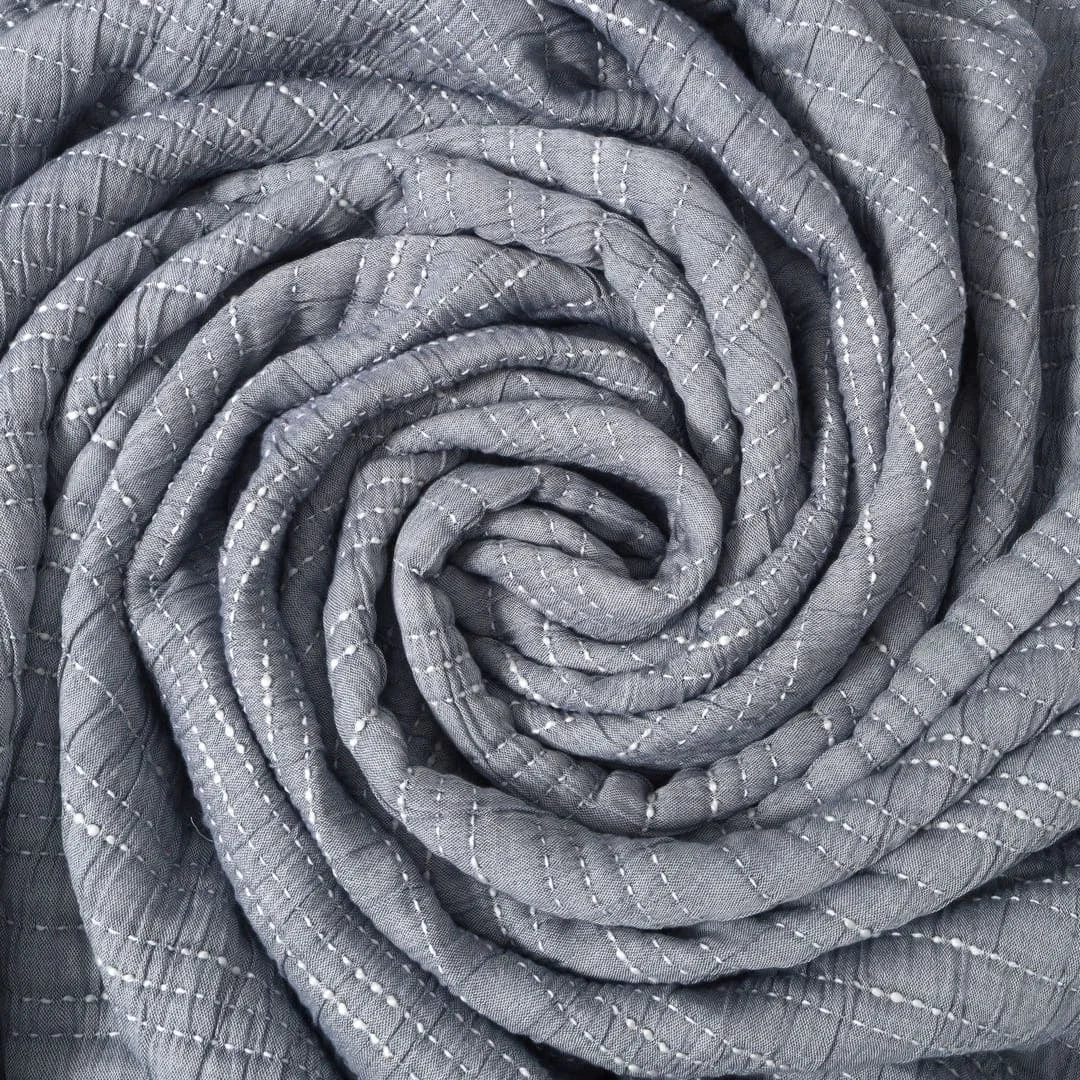 Zarf Pure Cotton Cottage Blanket For Single Size Bed with 2 pillowcases and 1 Cushion Cover - Dreamtide