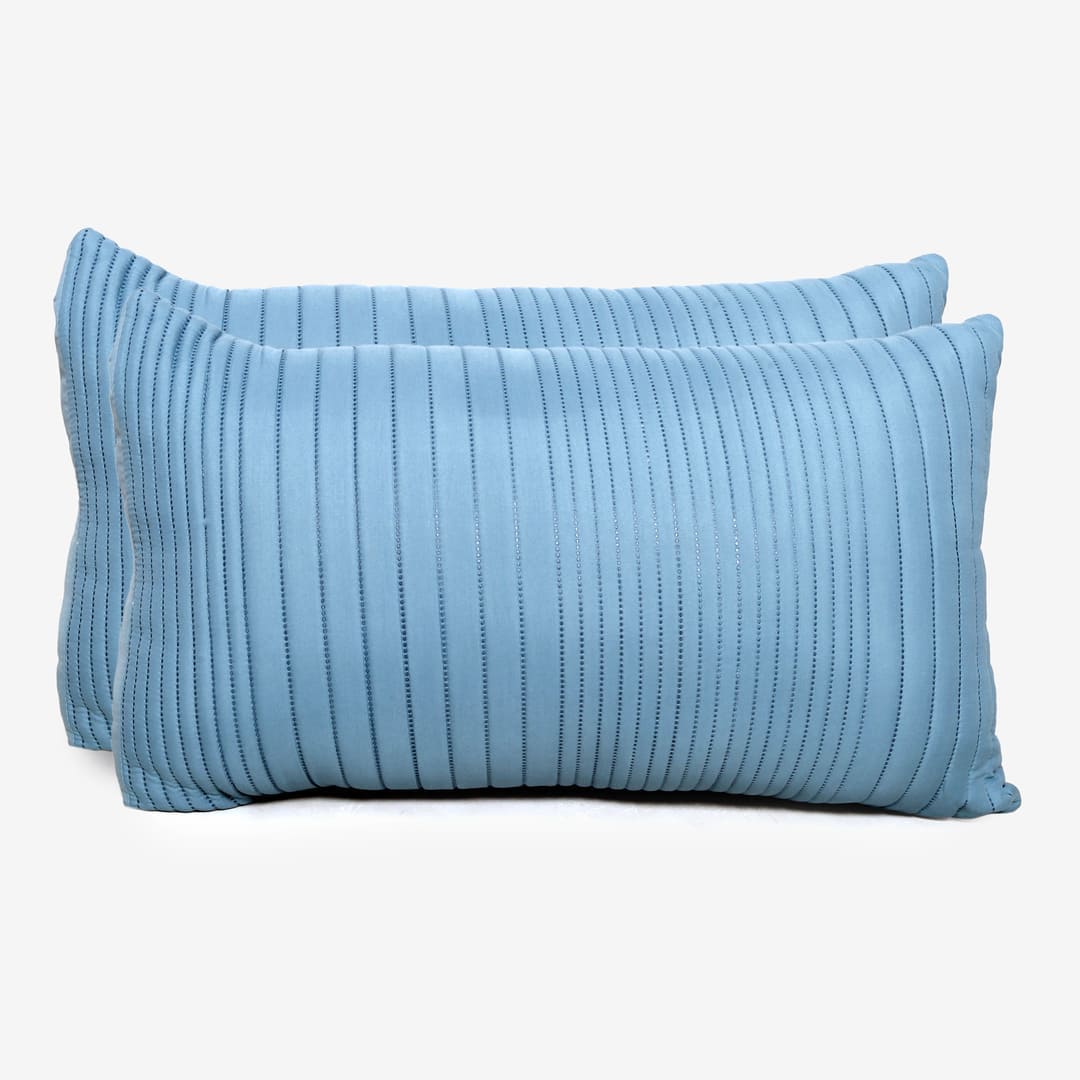 Zarf California King Size AC Comforters With 2 Pillow Cases & 2 Cushion Covers - Teal