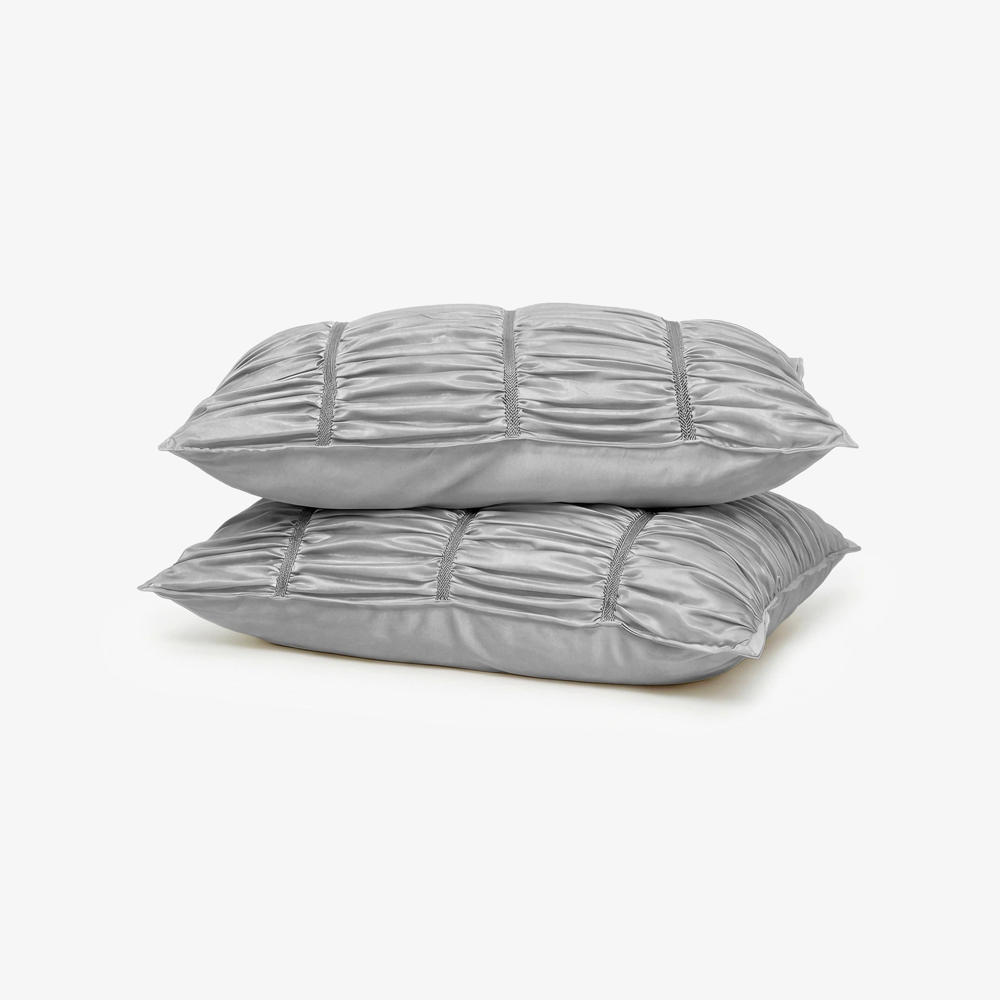 Italian Weave Designer Pillow Covers- Set Of 2 - Marbelle