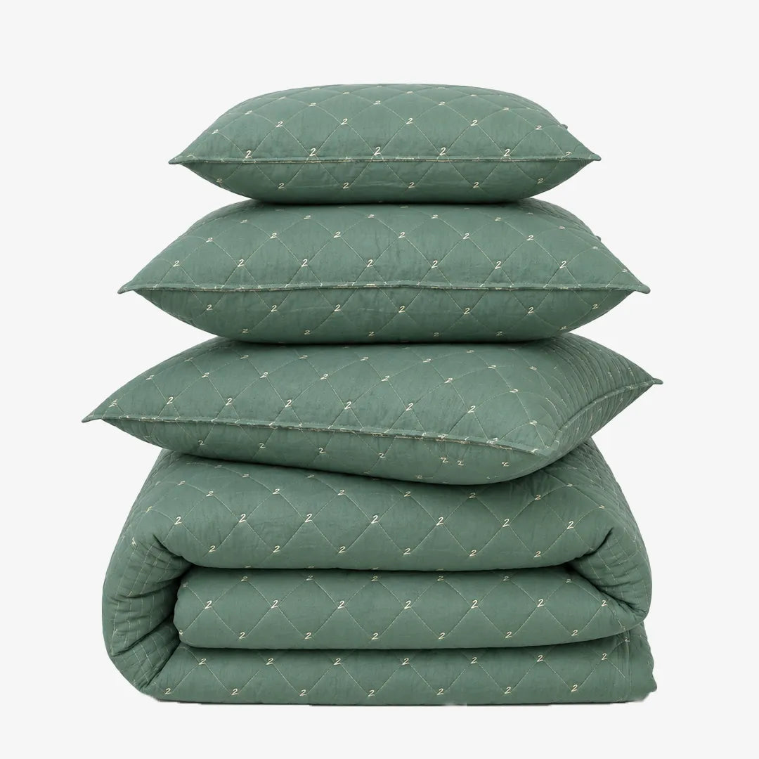 Zarf Luxe Comforter Micro Peached Vegan set of 8 - Marquee